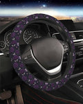 Steering Wheel Cover Accessories Neoprene Cover, Breathable Non-Slip Easy to Install Suitable for Women Men, 14.5-15.5 Inch for Car SUV Van Truck Universal - Purple Rose