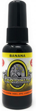 BluntPower (Banana, 1 Pack) Concentrated Air Freshener for Room and Car Spray - Oil-Based Diffuser Spray Bottle - Long-Lasting Bathroom Spray, Car Freshener, & Odor Eliminator Spray