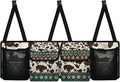 Aztec Tribal Car Trunk Organizer Brown Cow Spots Trunk Hanging Storage Bag Car Organization for SUVs Sedans