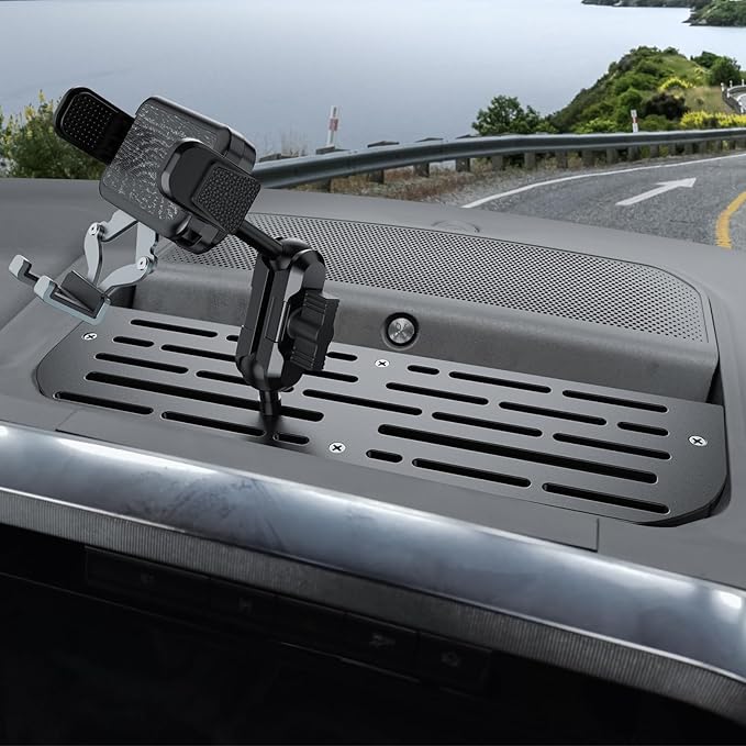 Metal Phone Mount for 2021-2024 Ford F-150 and 2021-2023 Ford Raptor Shakeproof Dash Mount Holder Cool Ford Accessory
