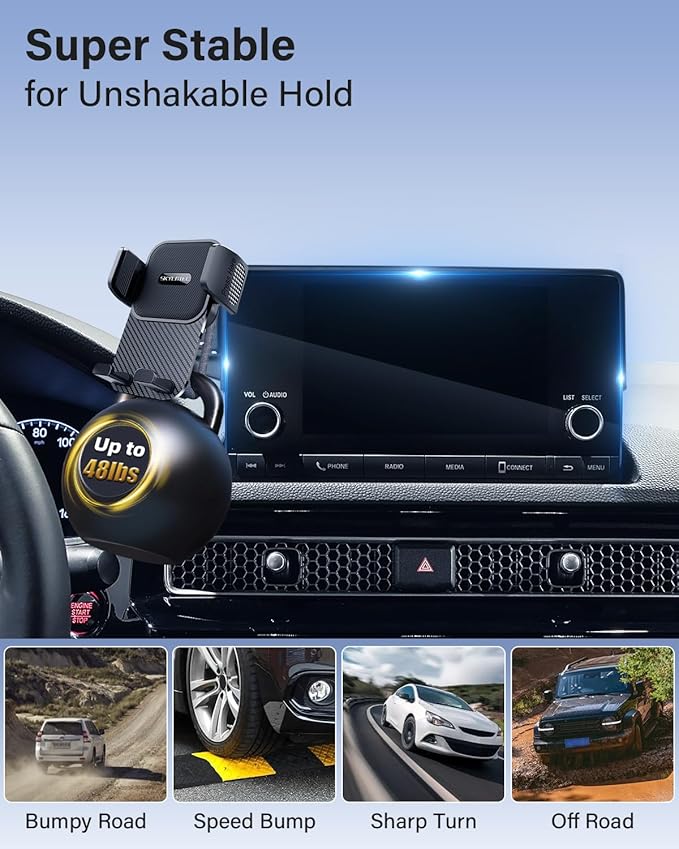 SKYLOTEC Car Phone Holder for BMW 4 Series 2021-2023/3 Series 2019-2022/2 Series 2022-2024 Accessories 10.25-Inch Screen Fixed Clip, Automobile Cradles Phone Mount, Cell Phone Base Not Block Air Vent