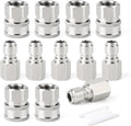 TAISHER 12PCS 304 Stainless Steel Pressure Washer Adapter Kit, Quick Connect Fittings，3/8" Female