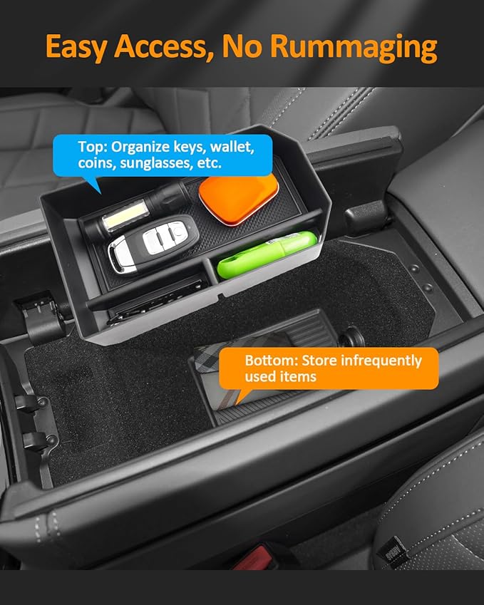 for BMW i5 Center Console Organizer for 5 Series i5 G60 G61 2024 2025 2026 Armrest Storage Box Tray for BMW 5 Series 530i, 530i xDrive 540i xDrive Accessories i5 G60 G61 Center Console Organizer