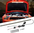 Nilight Under Hood Light Strip 30LED Waterproof Underhood Work Light with On/Off Switch Blade Fuse Engine Bay Repair Light White 12V for Car Truck SUV