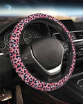 Steering Wheel Cover Accessories Neoprene Cover, Breathable Non-Slip Easy to Install Suitable for Women Men, 14.5-15.5 Inch for Car SUV Van Truck Universal - Pink Small Panther