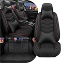 CTDS Car Seat Covers for Honda Civic 2000-2026, Stylish Sport Seat Cover, Premium Nappa Leather Car Seat Cover. Automobile Seat Covers Sets.(Luxury 5 Seats/Black)