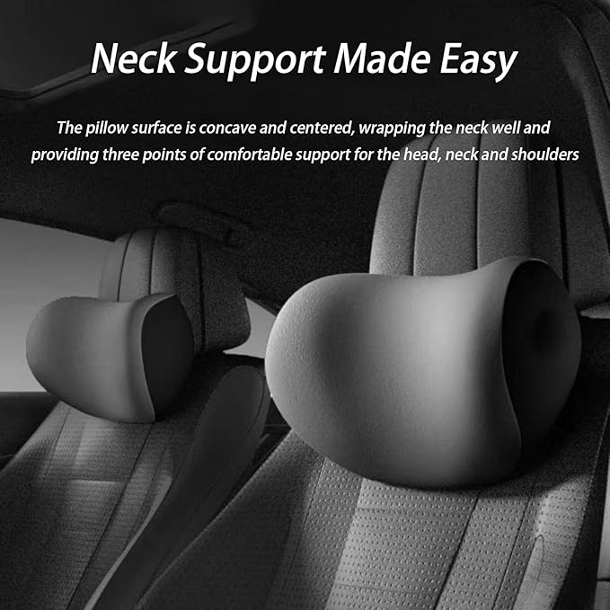 Car Lumbar Support Pillow and Car Neck Pillow Kit for Lexus is ES GS LS UX NX RX GX LX RC LC RX F Sport, Car Seat Neck Back Rest Pillows, Ergonomic Car Seat Headrest & Lumbar Cushion