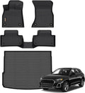 Binmotor-All Weather Car Floor Mats Cargo Liner Set for Audi Q5/SQ5 (Include Sportback) 2018-2025, TPE Car Mats Cargo Trunk Mat Rubber Liners for Audi Q5 Accessories