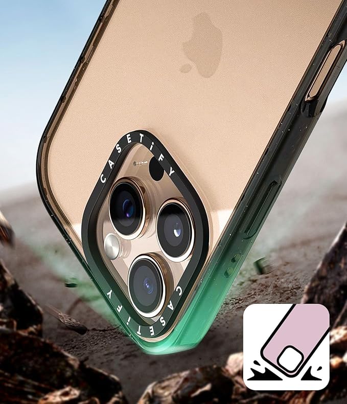 CASETiFY Impact iPhone 15 Pro Max Case [4X Military Grade Drop Tested / 8.2ft Drop Protection/Compatible with Magsafe] - Lisbon Love Summer Flowers Clear - Clear Black