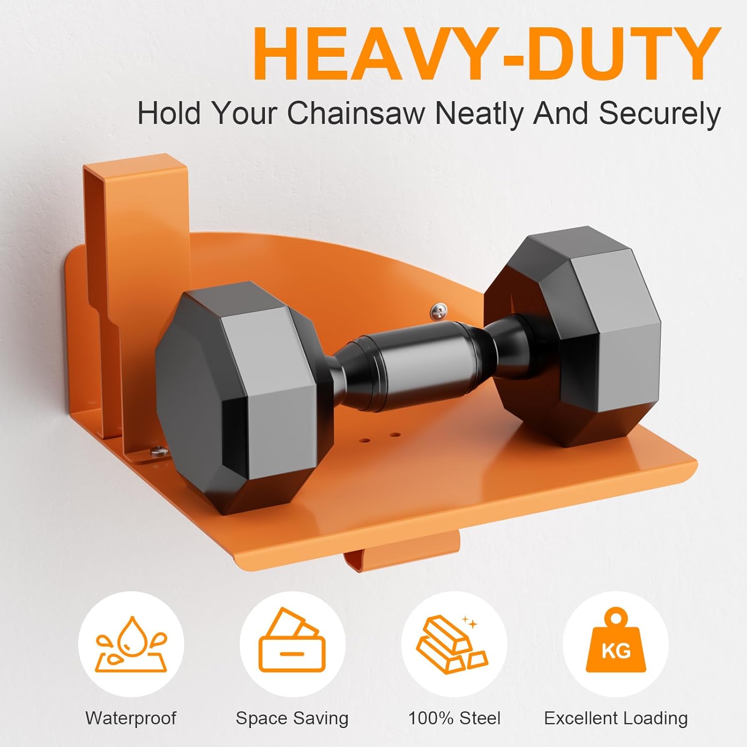 Chainsaw Holder, Chainsaw Wall Mount for Stihl MS250, MS251, MS170, MS171, MS172 Heavy Duty Chainsaw Rack Garage Storage Holder Chain Saw Display