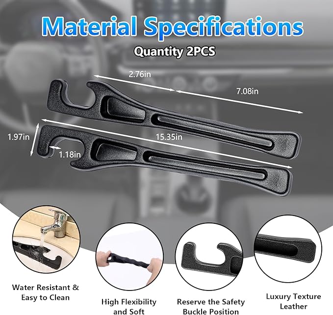 【Compatible with Hyundai Elantra】 Seat Gap Filler,No Drop Seat Guard Compatible with Hyundai Elantra,Drop Seat Guards for Cars(2Pcs),Emergency Keychain Car Escape Tool(2Pcs)