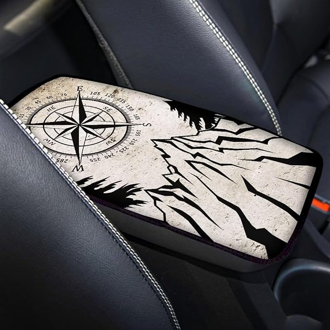 Dreaweet Car Armrest Box Cover,Soft Comfortable Center Console Armrest Box Cover for Cars SUV Trucks Sedan
