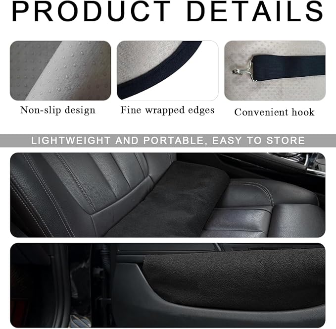 Waterproof Car Towel Seat Cover, Sweating Non-Slip Premium Towel Carseat Cover Protector, Universal Soft Machine Washable Car Truck SUV Front Seat Cover for Gym Workout Beach Hiking (Black)