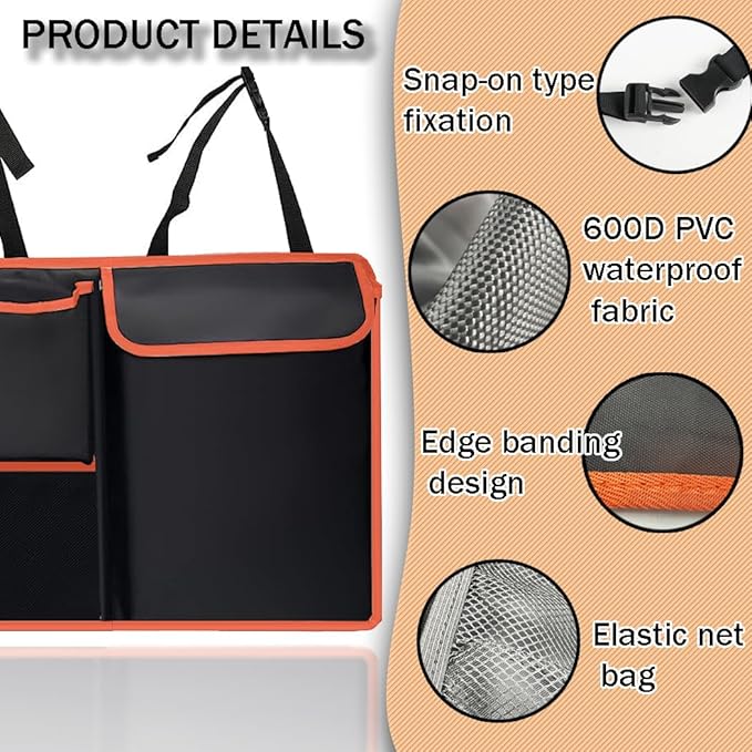Car Trunk Organizer Hanging Backseat Storage Bag for 2000-2024 2025 Subaru Outback Forester Crosstrek Ascent Sport Limited Premium Base Touring XT SUV Accessories