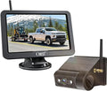 OBEST Magnetic Solar Wireless Backup Camera: 1080P Rear View Camera System with 5" HD Monitor Long Battery Life,Waterproof Reverse Camera for RV Trucks Trailer Car Campers