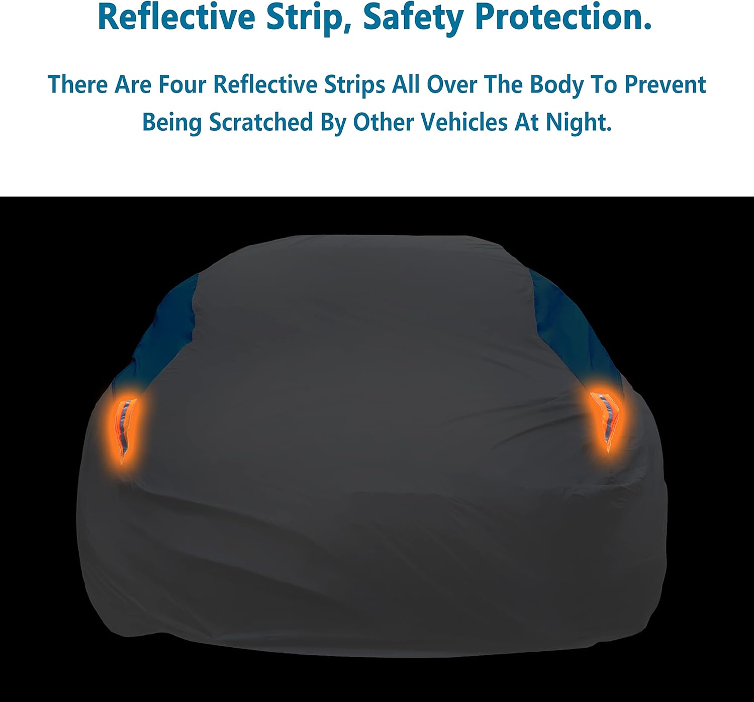 MORNYRAY Waterproof Car Cover All Weather Snowproof UV Protection Windproof Outdoor Full car Cover, Universal Fit for Sedan (Silvery, A3-Fit Sedan Length(178-185 inch)