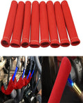 Spark Plug Heat Cover Replacement - 8 PCS 2500° Spark Plug Wire Boots Protector, 6 Inches Spark Plug Wire Heat Shield Sleeve Protection for LS1 / LS2 SBC BBC 350 454 Car Truck, Red
