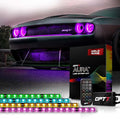 OPT7 Aura Halo Accent Lights for 2008-2023 Dodge Challenger with Remote Control, 12" Multi-Color LED Strip, Car Neon Lighting Kit