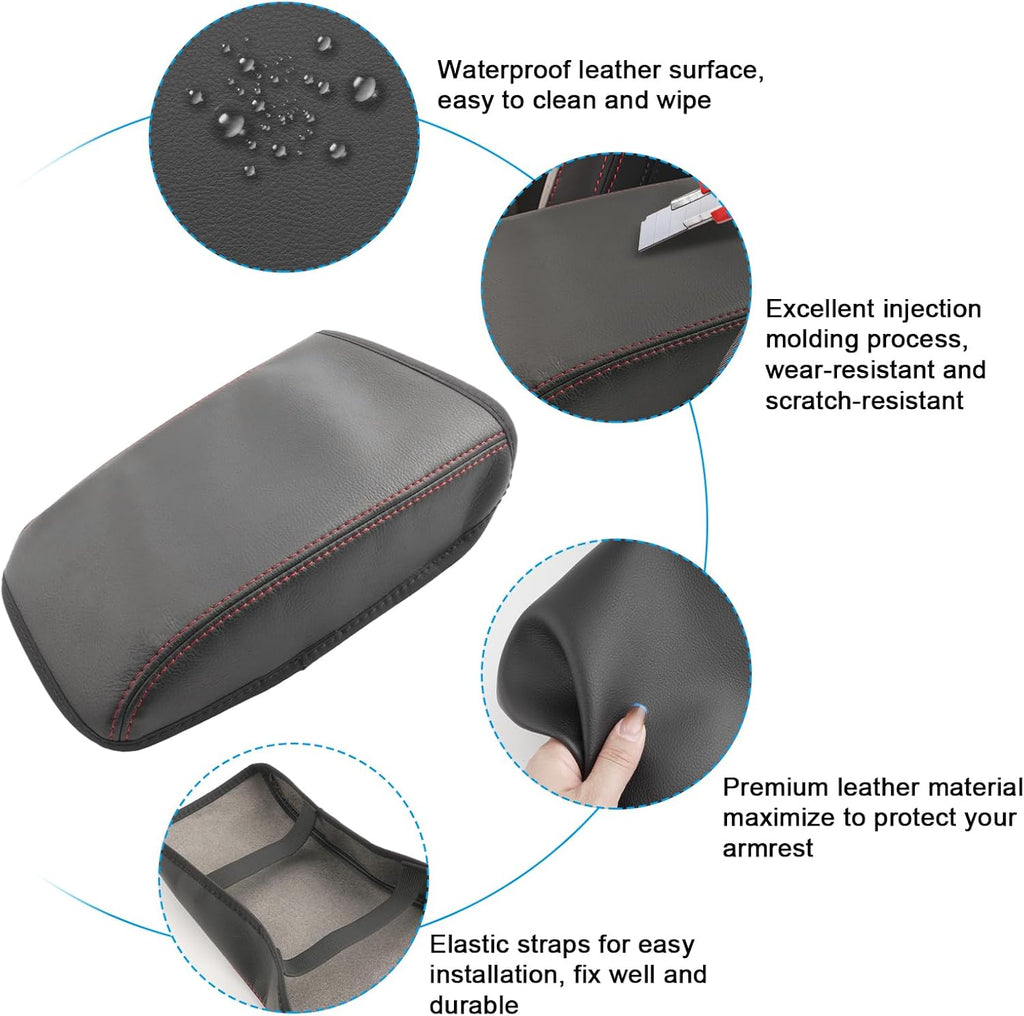 SXCY for 2022-2025 Subaru WRX Armrest Cover [Thin Cover] 2024 2025 WRX Center Console Cover for 2024 2025 Subaru WRX Console Cover 2024 2025 WRX Accessories [6-Speed Manual Gearbox Only]