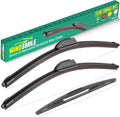 22" 22" 12" Windshield Wiper Blades Replacement for Chevy Chevrolet Tahoe 2009-2014 Chevy Suburban 1500/2500, Cadillac Escalade/ESV/EXT 2009-2014 Front Rear Wipers Set (Pack of 3)