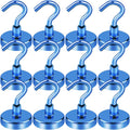 LOVIMAG Cruise Ship Essentials, 80Lb Magnetic Hooks for Cruise Cabins, Strong Magnetic Hooks for Hanging, Refrigerator, Celling, Grill, Fridge, Kitchen-12Pack