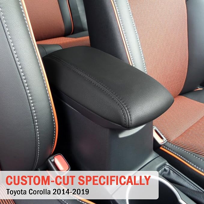 Center Console Cover for 2014-2019 Toyota Corolla - Premium Armrest Lid Protector Easy Installation, No Tools Required for Toyota Corolla 2014 2015 2016 2017 2018 2019