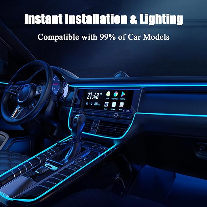 Car Interior Lights for BMW 7 Series 730d 730Ld 740d 740Ld 730i 730Li 740i 740Li 750i 750Li 745e 745Le LED Car Interior Atmosphere Lamp Car Ambient Lighting Kits,Red