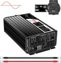 Xijia 1500W(Peak Power 3000W) LCD-Dispaly 48v to 120v Pure sine Wave 60HZ Solar Inverter for Home Use car (DC48V (Range 40V-60V) 1500W)…