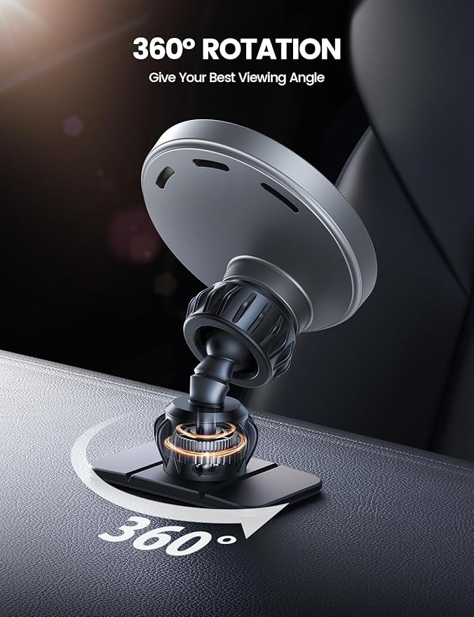 Lamicall 15W for MagSafe Car Mount Charger - [20X Strong Magnets] Wireless Car Phone Holder Charger, Magnetic Phone Holders for Car Vent Dash Accessories for Women Men for iPhone 17 Pro Max Silver