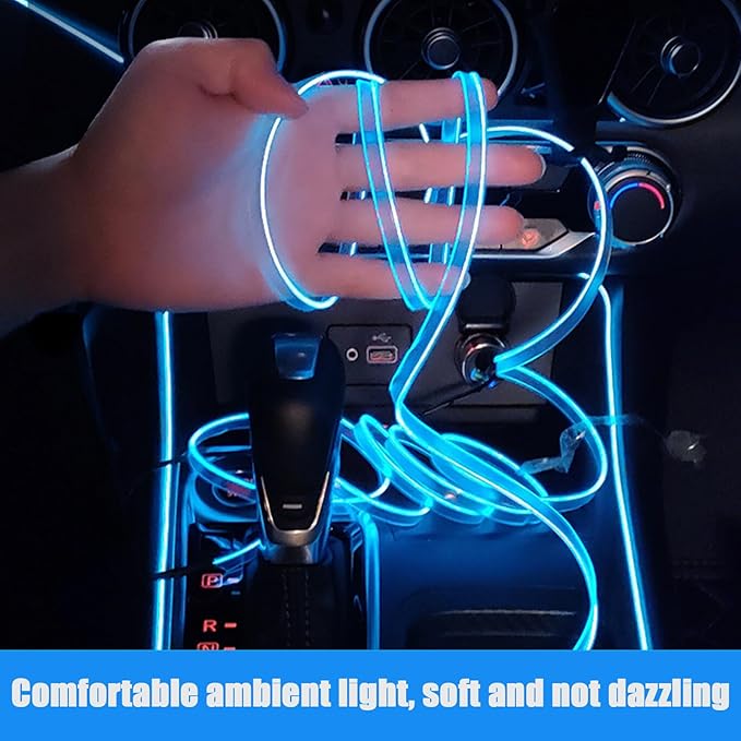 Car Interior Lights for Mercedes Benz AMG ML SUV M-Class W163 W164 W166 320 350 400 500/ML 55 63 LED Car Interior Atmosphere Lamp Car Ambient Lighting Kits,Ice Blue