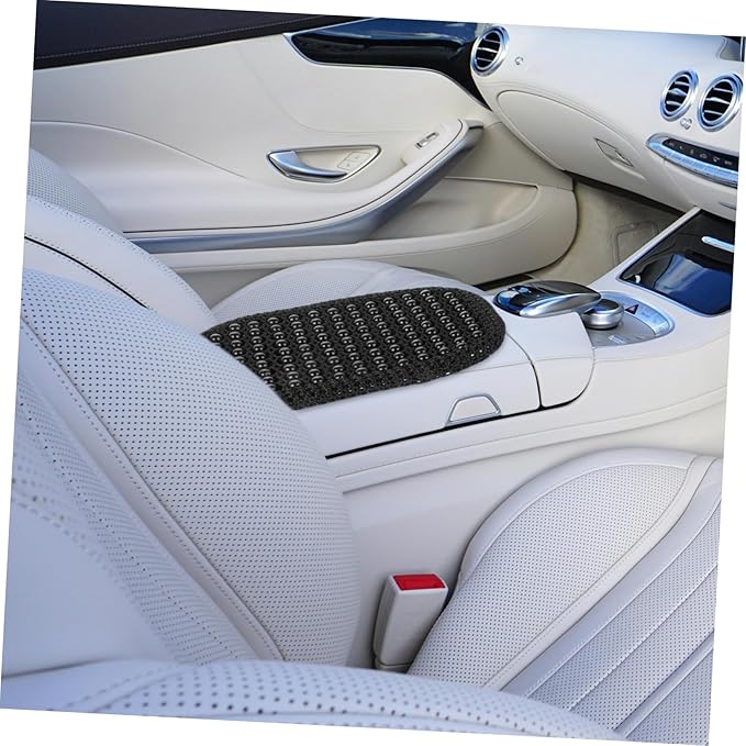 Car Armrest Cover Pad - Breathable Cushion for Center Console Fit for Vehicles Sleek Minimalist Design Easy Installation Material