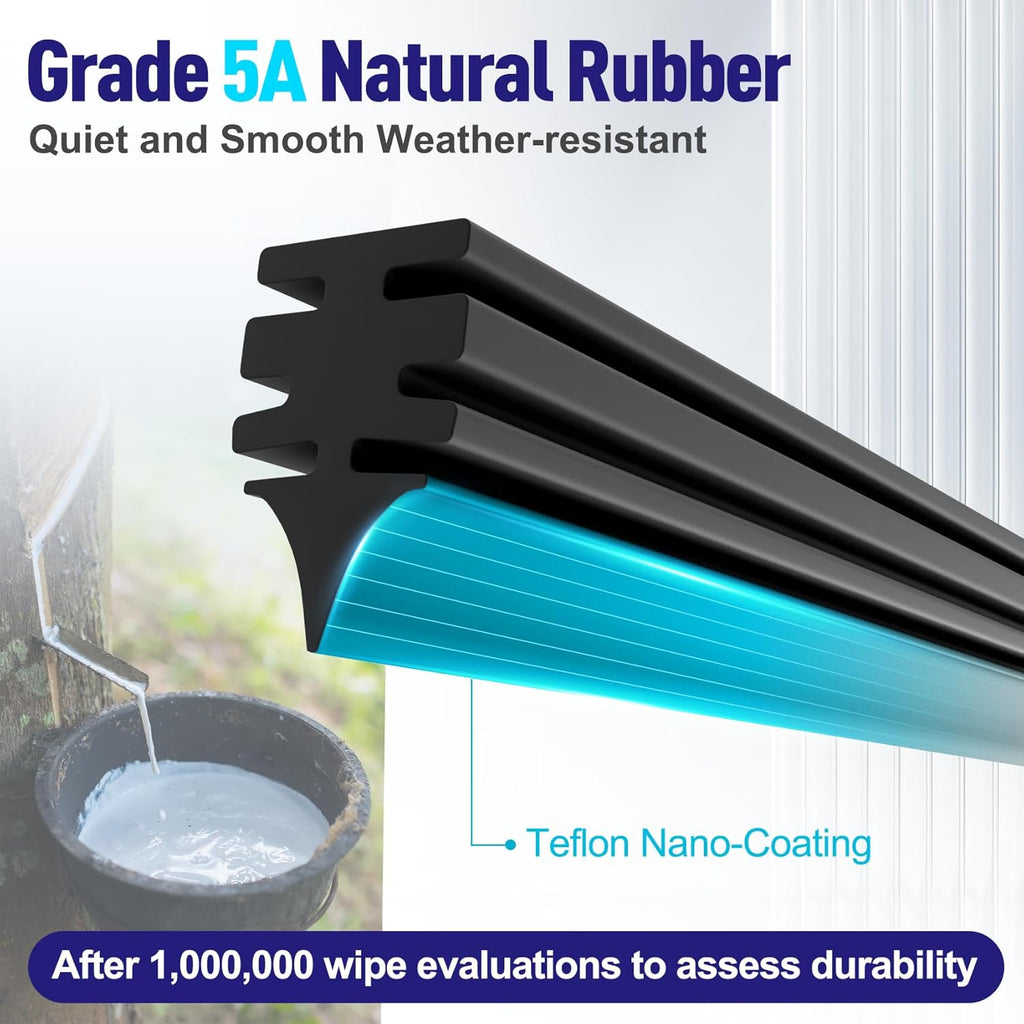 AJK Wiper Blades for Chevrolet Suburban 2021 2022 2023 2024, 2 Piece All Weather OEM Quality Automotive Replacement Windshield Wiper Blades for My Car