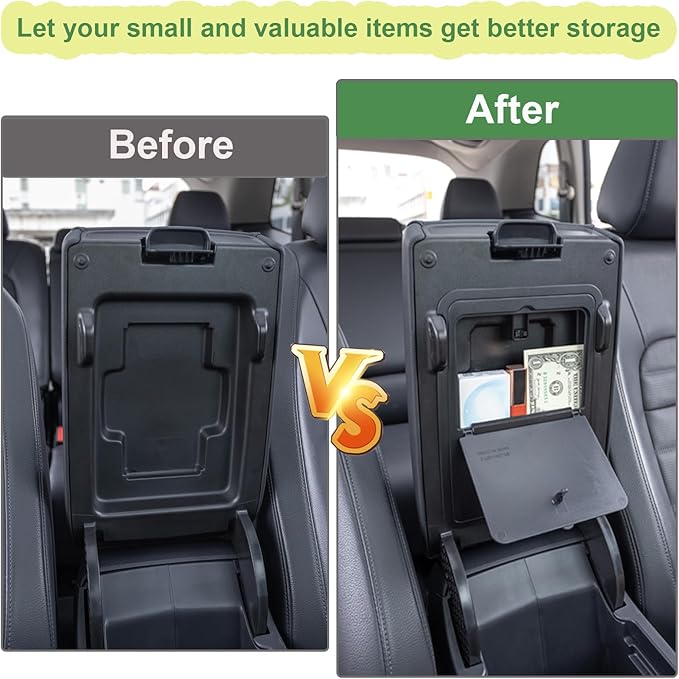 PIMCAR 3-Piece Organizers for Honda CRV 2023-2025 2026 Center Console Organizer Set | Custom Fit Armrest Tray, Hidden Storage Box & Armrest Dividers | Durable ABS Material Car Accessories