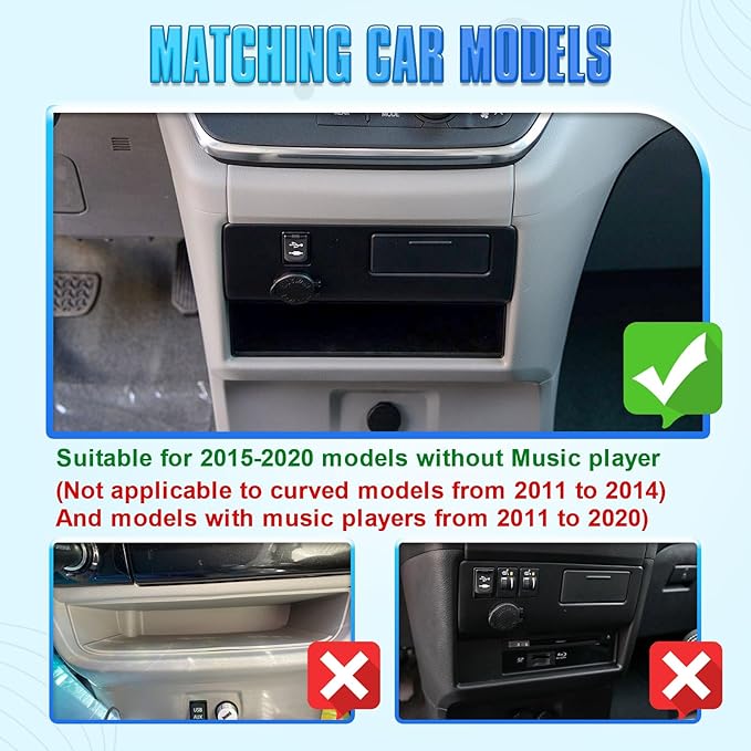 EDBETOS Console Drawer Tray Compatible with Toyota Sienna 2015-2019 2020 Interior Accessories Sienna Center Console Organizer Insert Tray Under Radio Storage Box Coin Container Phone Holder, ABS Black