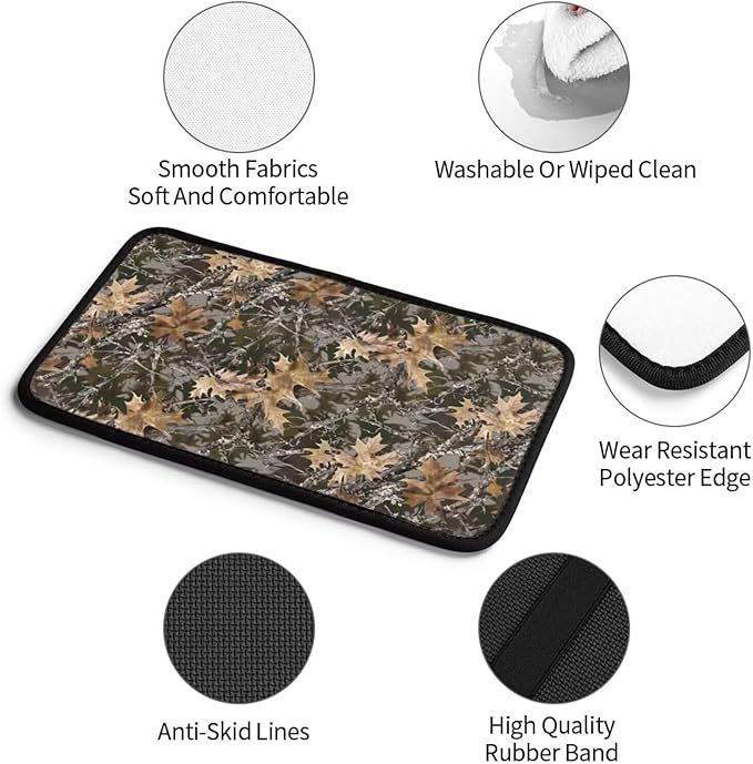 Camouflage Car Center Console Pad Camo Army Arm Rest Seat Box Cover Brown Cars Interior Accessories Auto Armrest Cover Protector for Most Vehicle, SUV, Truck