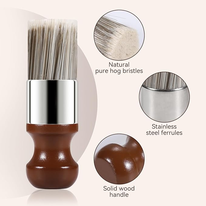 LUXGROVE® Leather & Furniture Repair Salve & Brush Set, Leather Cleaner and Conditioner for Furniture - UV Protectants Help Prevent Cracking or Fading, Wood, and Vinyl Conditioner - 8oz