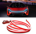 DIBMS 71-inch High-Brightness Car Hood Gap LED Light Strip - Universal Universal Auto Exterior Decor Accessories (Ice Blue)