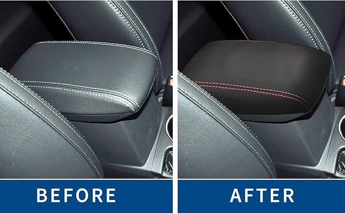 Compatible with Center Console Armrest Cover for Toyota Corolla 2014 205 2016 2017 2018 2019 Leather Arm Rest Storage Box Lids Cushion Protector Pad