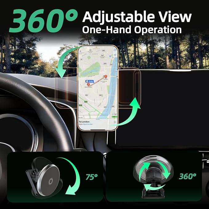 Phone Mount for Toyota Corolla (2019-2026,8" Screen) / Corolla Hatchback (19-26) / Corolla Cross (2022-2026), 15W Wireless Charger, Magnetic Phone Holder, 360° Adjustable, with Storage Box, 2023 2024
