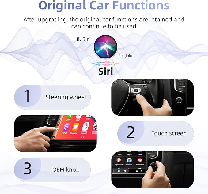 LEXXSON Wireless CarPlay Adapter for iPhone, Plug and Play, Fast and Stable Connection 2 in 1 Android Auto Wireless Adapter for CarPlay＆Android