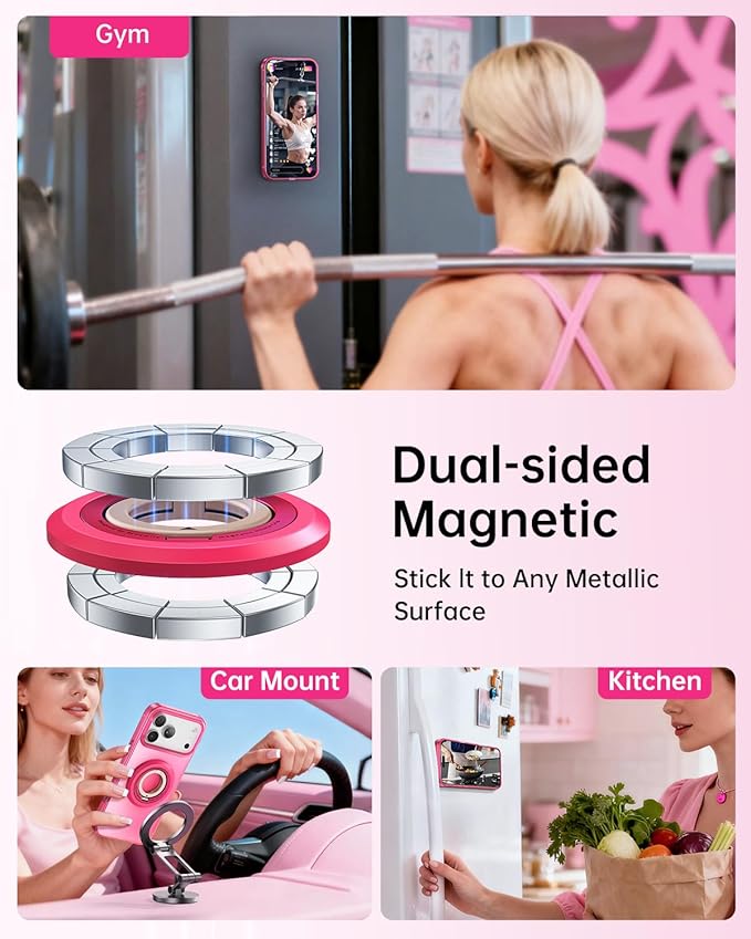 SYNCWIRE for MagSafe Phone Grip, Valentine's Galentine's Day Birthday Gifts for Her Women Mom Girlfriend Best Friends Sister Wife Teen Girl Magnetic Phone Ring Holder Kickstand