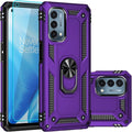for OnePlus Nord N200 5G Case,with Screen Protector,[Military Grade] 16ft. Drop Tested Cover with Magnetic Kickstand Car Mount Protective Case for OnePlus Nord N200 5G, Purple
