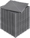 VEVOR Interlocking Drainage Mat, 12” x 12” Modular Interlocking Cushion, 24 Pcs Splicing Drainage Mats, Non-Slip Gray PP Drainage Floor Tile and Shower Mat, for Garage, Garden, Kitchen & Outdoor
