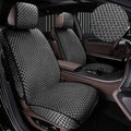 Luxury Full Coverage Car Seat Covers, Premium Breathable 3D Diamond Pattern Fabric, All-Season Automotive Interior Seat Protectors, Universal Fit for Sedan SUV Truck (2 Fronts Black)