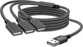 MOGOOD USB 2.0 Multiport Adapter & Splitter - 2M USB Extension Cord for Charging, Data Transmission, Hard Drive, MacBook, Laptop