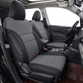 coverdream Forester Car Seat Covers Custom Fit for 2009-2013 Subaru Forester Seat Covers,Rear Seat W/Cup Holder,Full Coverage Waterproof Leather Seat Protector(Full Set,Black/Gray)