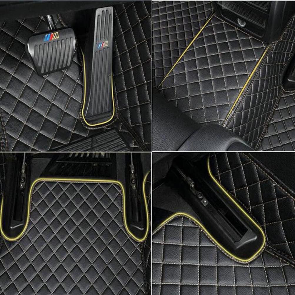 TAHALICustom Colors Car Floor Mats Black Pink for 99.9% Sedan SUV Sports， All-Weather Liners Car Floor mat，Luxury Leather Automotive Floor Mats (Grey Floor mats,3D Floor Mats)