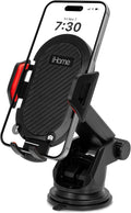 iHome Car Mount, Dashboard/Windshield/Vent Mount, Swivel Neck, Silicone Grip, Adjustable Mount Arm with Suction Cup Base (Adjustable Arm Car Mount)
