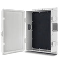 Outdoor Electrical Junction Box, ABS Water Resistant Enclosure with Internal Mounting Panel & Hinged Cover (13" H* 9.2" L* 3.7" W)