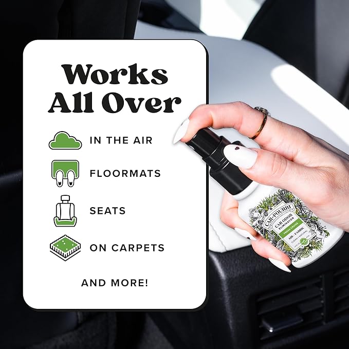 Car-Pourri Car Odor Air + Fabric Odor Freshener Spray, Fresh Cruise, Travel Size 1.4 Fl Oz